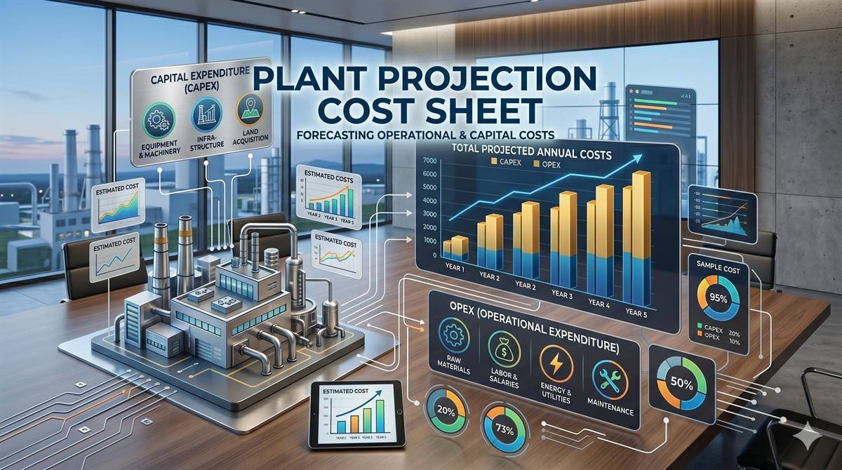 Red Tiles Automatic Paver Plant Production Cost Feasibility Sheet Banner